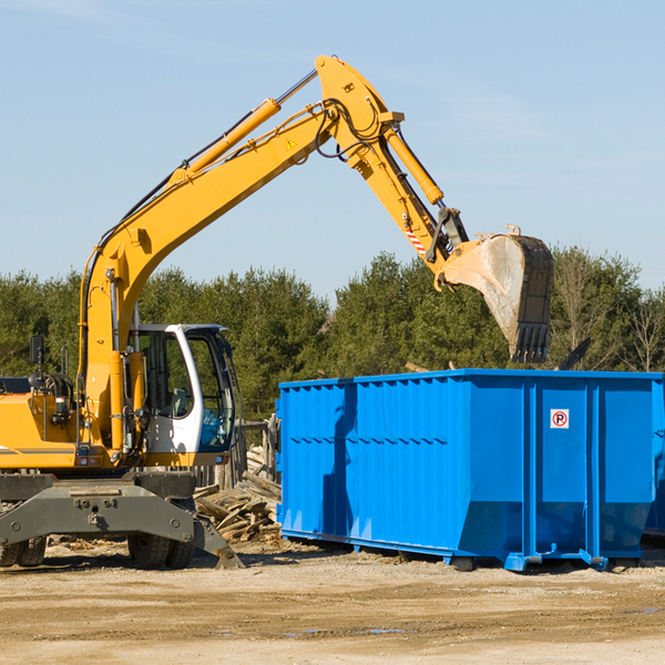 are there any restrictions on where a residential dumpster can be placed in East Troy